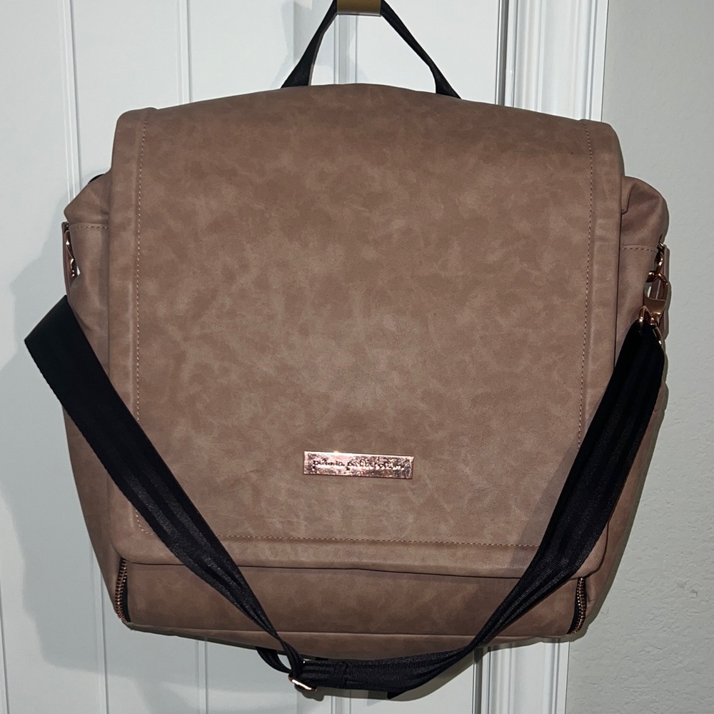 Petunia Pickle Bottom Boxy Backpack in Dusty Rose Matte leatherette - Picture 6 of 16